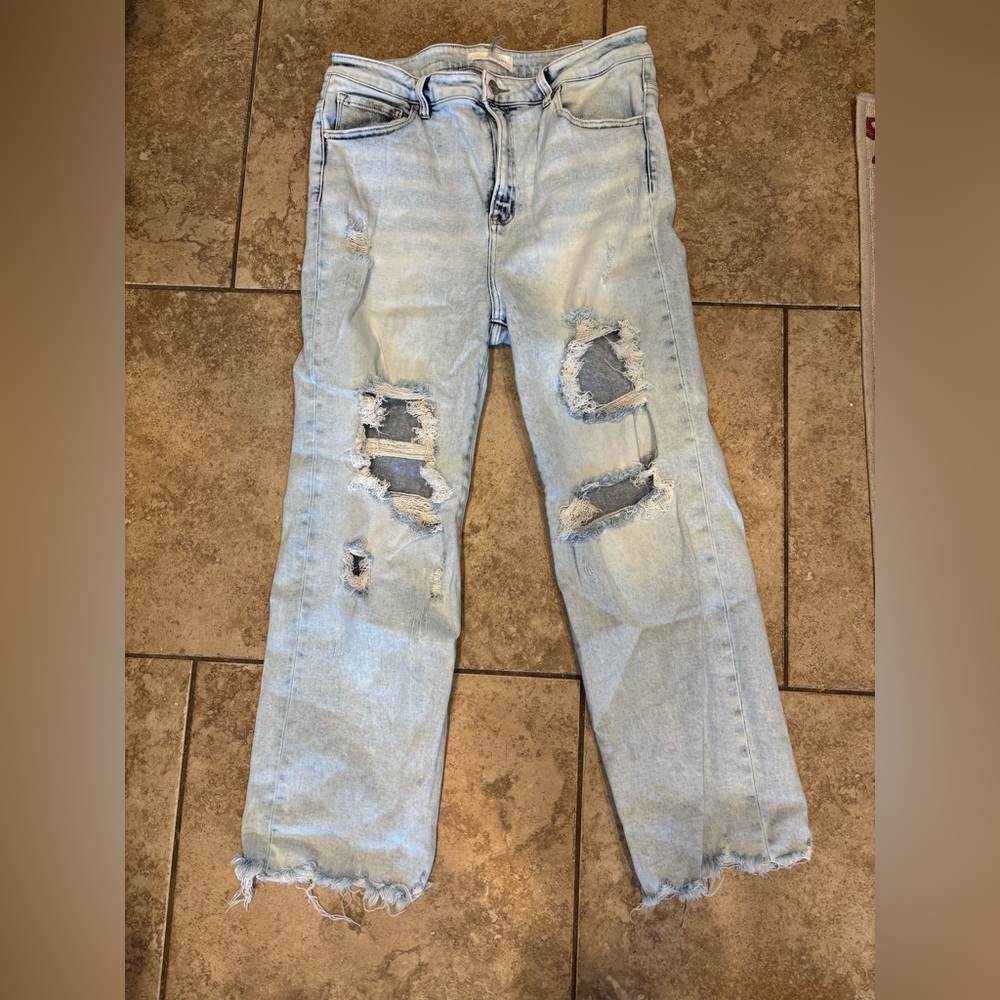 Risen Light Wash Jeans 1X